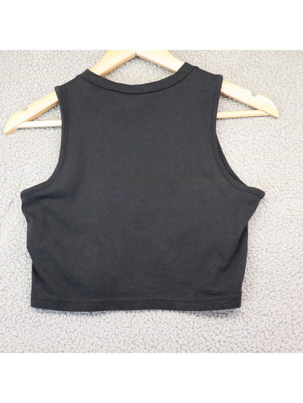Miami Style Tank Top Women Small Black Crop Sarasota Florida - Picture 6 of 7